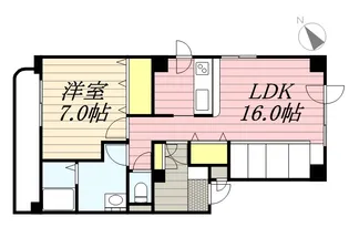 クレア東札幌【207号室】の間取り
