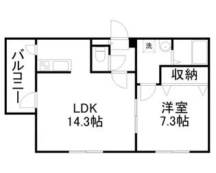 カーサパズ【401号室】の間取り