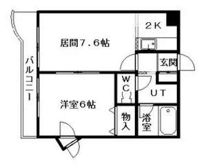 カンパーナ平岸【00307号室】の間取り