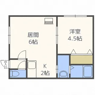 クレセア学園前【301号室】の間取り