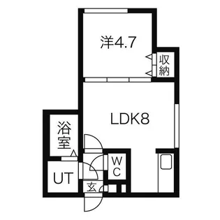 エクセル新札幌【1階】の間取り