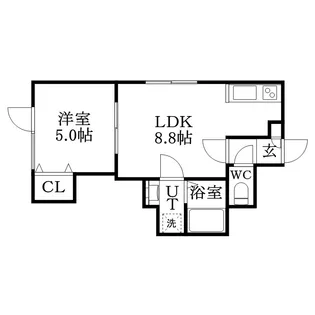 サリーヴィラ【206号室】の間取り