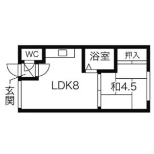 享ハイツ【0105号室】の間取り