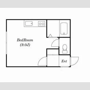 スクエア平岸【205号室号室】の間取り