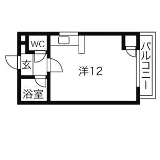 白栄ビル南郷【203号室】の間取り