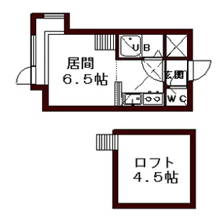マリオンコートウィズ【00202号室】の間取り