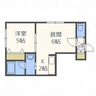 サウザンドファイン厚別【0205号室】の間取り