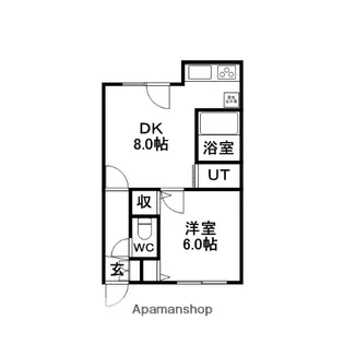 グリーンハイツ平和通【302号室】の間取り