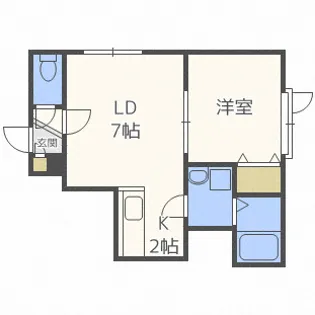 ピュア・ボヌール・ケー【1階】の間取り