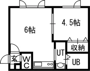 リッチタウン栄通弐番館【00201号室】の間取り