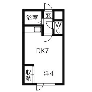 マイプレイス南郷【403号室】の間取り