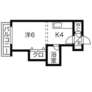 グリーンホームズ【4階】の間取り
