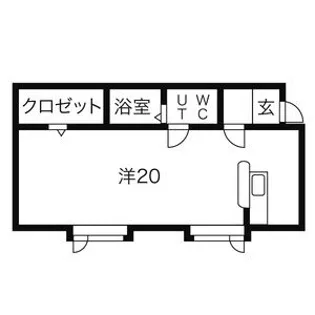 プラザ館 ドーム前B【203号室】の間取り