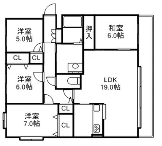 エバ・メゾン本郷通リーヴ・ノール【4階】の間取り