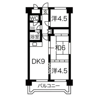 カーレスト白石【703号室】の間取り