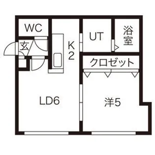 ドリームハウス月寒【3階】の間取り