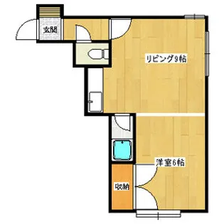 コート月寒【202号室】の間取り