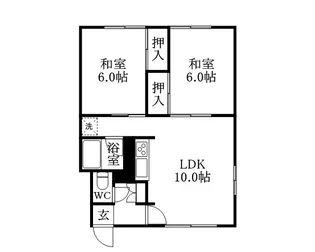小川コーポ【203号室】の間取り