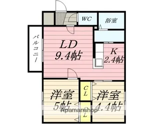 MOCO南平岸【4階】の間取り