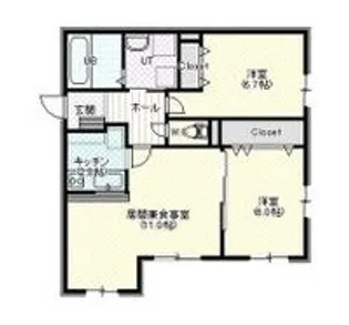 WINFLAT【1階】の間取り