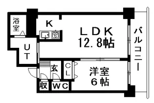 ティアラタワー中島倶楽部【1815号室】の間取り