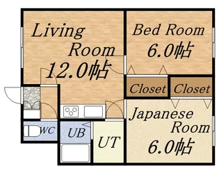 コーポ栄成【103号室】の間取り