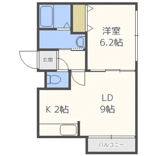 A BOND平岸【2階】の間取り