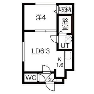 トルペ平岸【403号室】の間取り