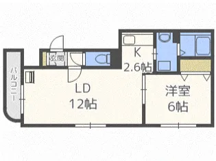 DEAR COURT【201号室】の間取り