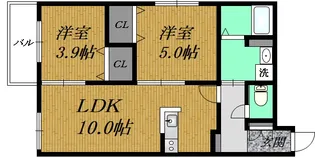 ステラ月寒【2階】の間取り