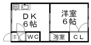ノヴァ白石ーⅡ【2階】の間取り