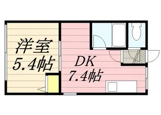 シティハイム水車町【0204号室】の間取り