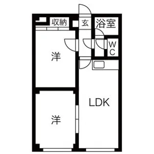ハーベストⅤ【403号室】の間取り