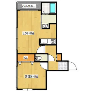 A BOND GRAN菊水【3階】の間取り