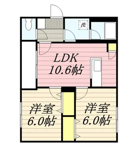 RITZ GRANDE 白石駅【3階】の間取り