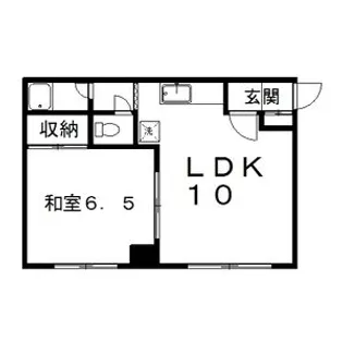 コーポ伯田【1号室】の間取り