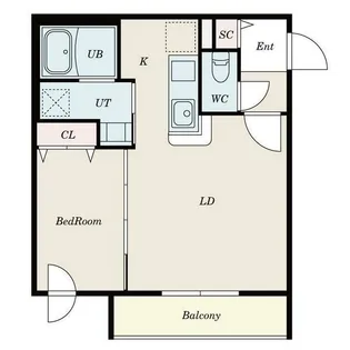 インデックス中の島【301号室】の間取り