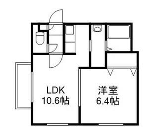 NFPガーデン月寒西【1階】の間取り