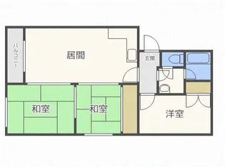 ハイツ石川A【0301号室】の間取り