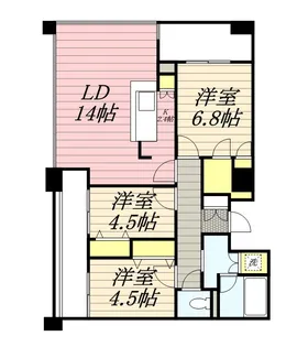 ラフィネタワー札幌南3条【24階】の間取り