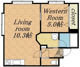 グリュックス・クレー平岸壱番館【0405号室】の間取り