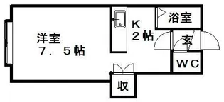 ラビリンス壱番館【1階】の間取り