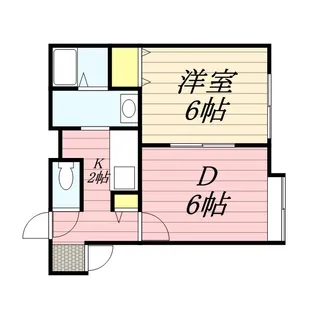 シード豊平【0205号室】の間取り