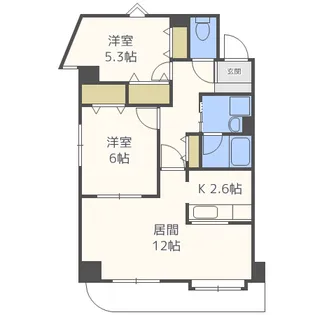 ニューノース弐番館【3階】の間取り