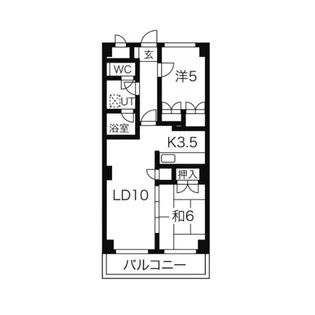 ヴァンヴェール医大前【2階】の間取り