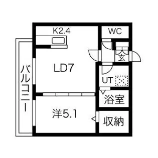 アヴェンタドール学園前【4階】の間取り