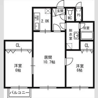 コンフォートYS【00302号室】の間取り