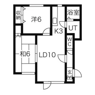 ヒルパレス西岡【201号室】の間取り