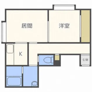 フォレスト栄通B【2階】の間取り