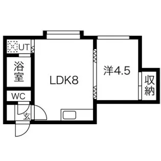 コートハウス静か【103号室】の間取り